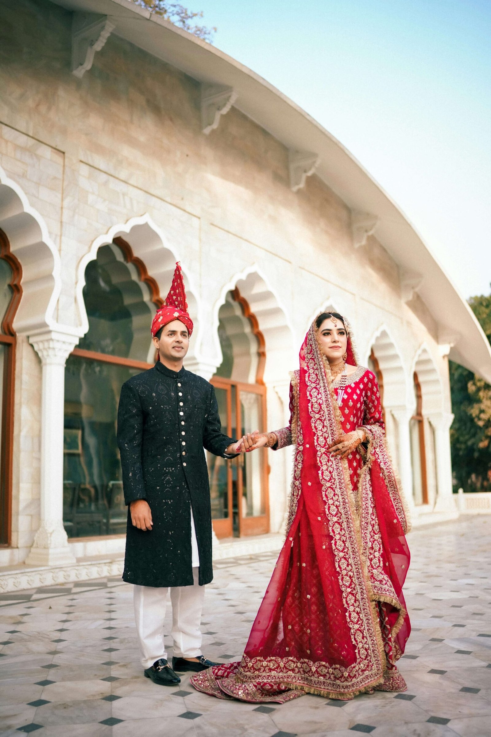 Wedding couple at Paradise Marquee