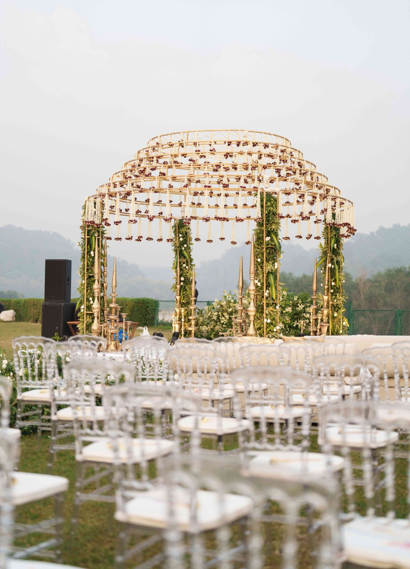 Outdoor event setup at Paradise Executive Marquee